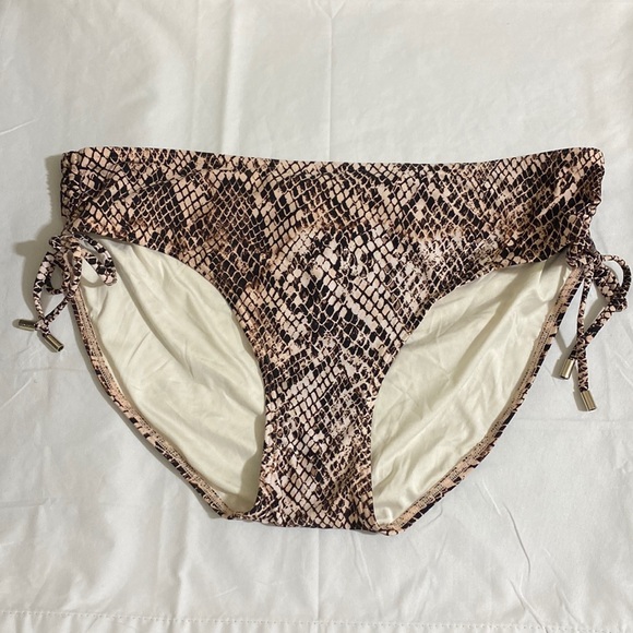 NWOT CALVIN KLEIN Women's Snakeskin Print Bikini Bottom Size XL - Picture 2 of 5